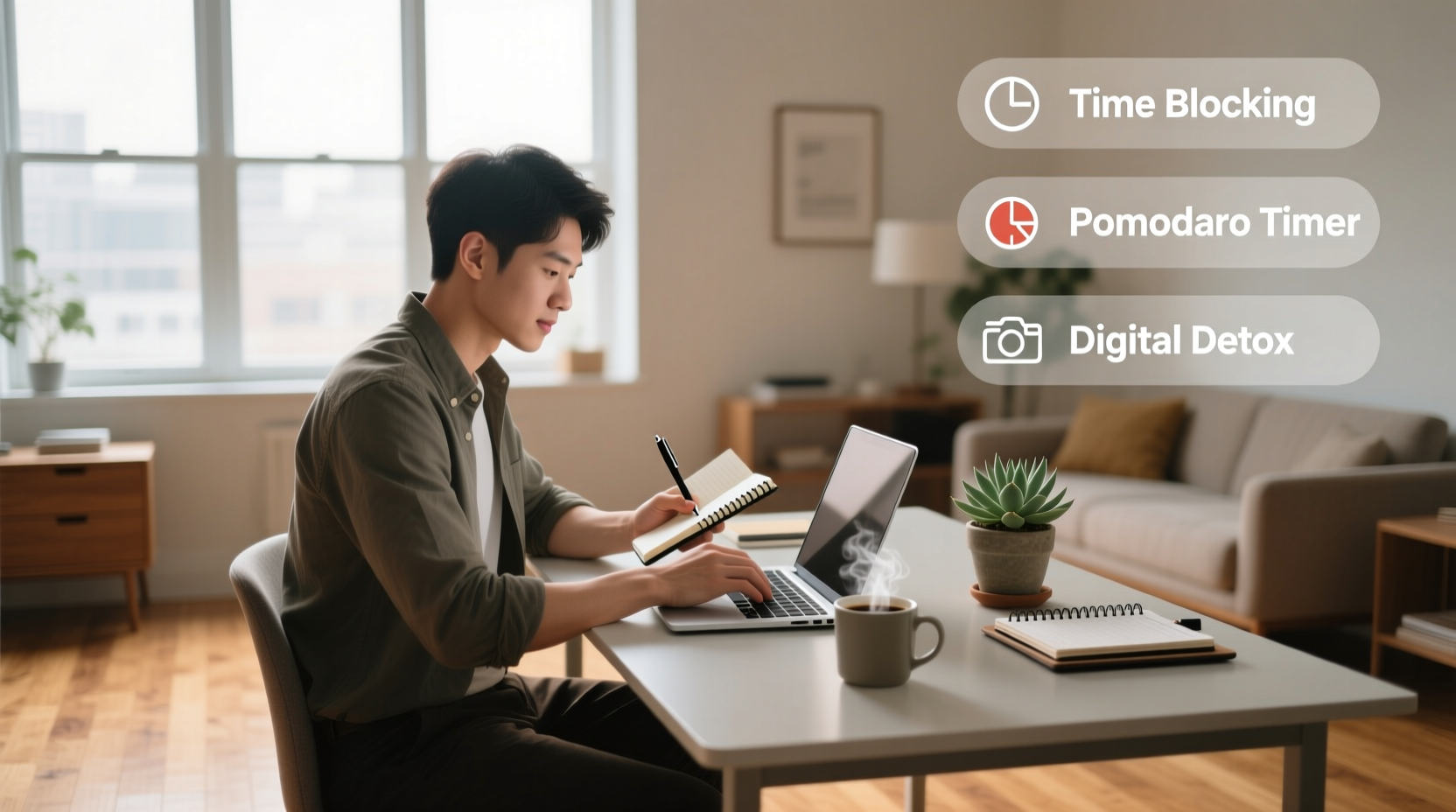 top 10 ways to be more productive when working from hom