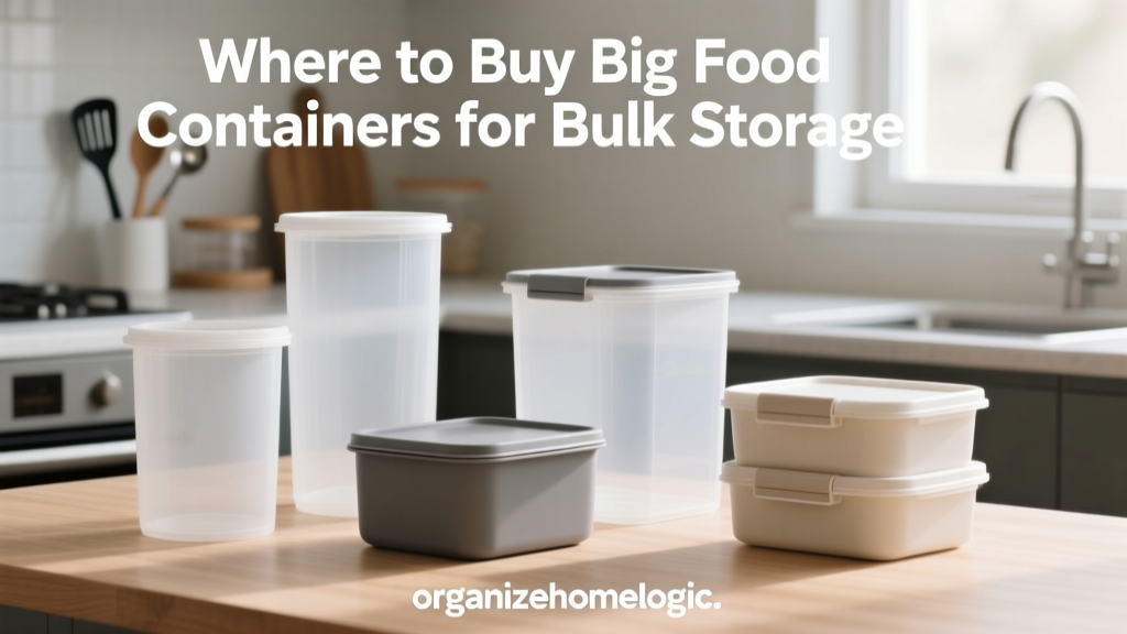 Where to Buy Big Food Containers for Bulk Storage