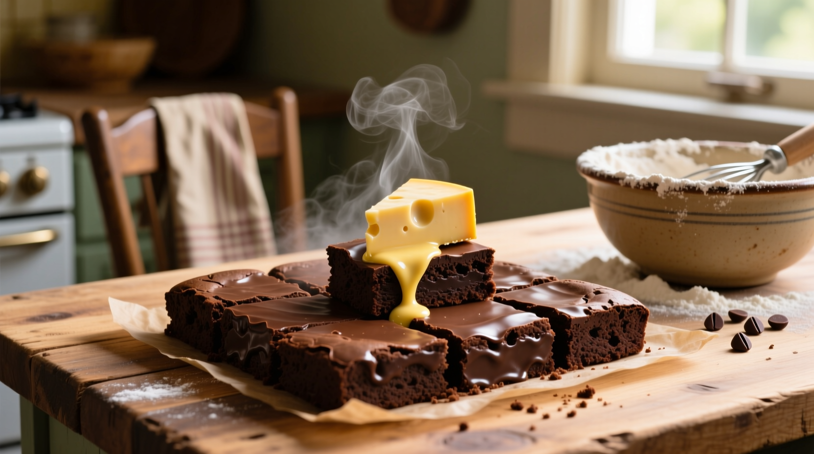 go ahead add a little cheddar to your brownies