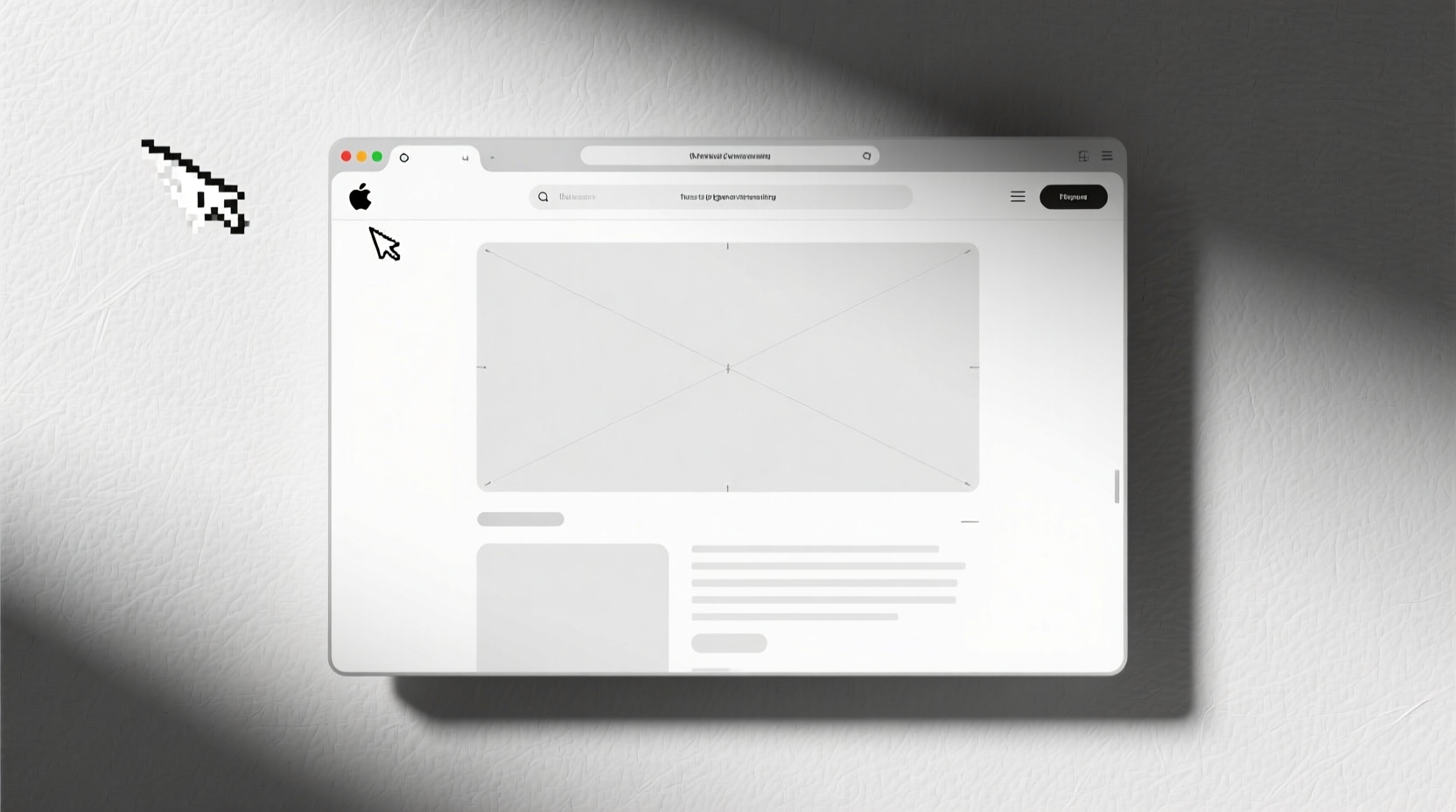 text mode makes web pages less distracting