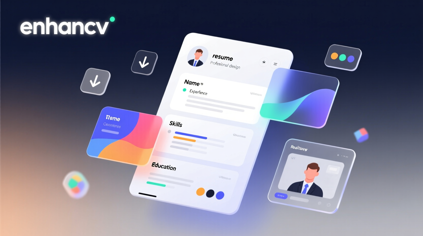 enhancv builds good looking easy to customize resumes