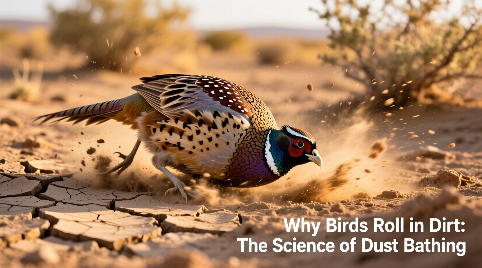 why do birds roll in dirt