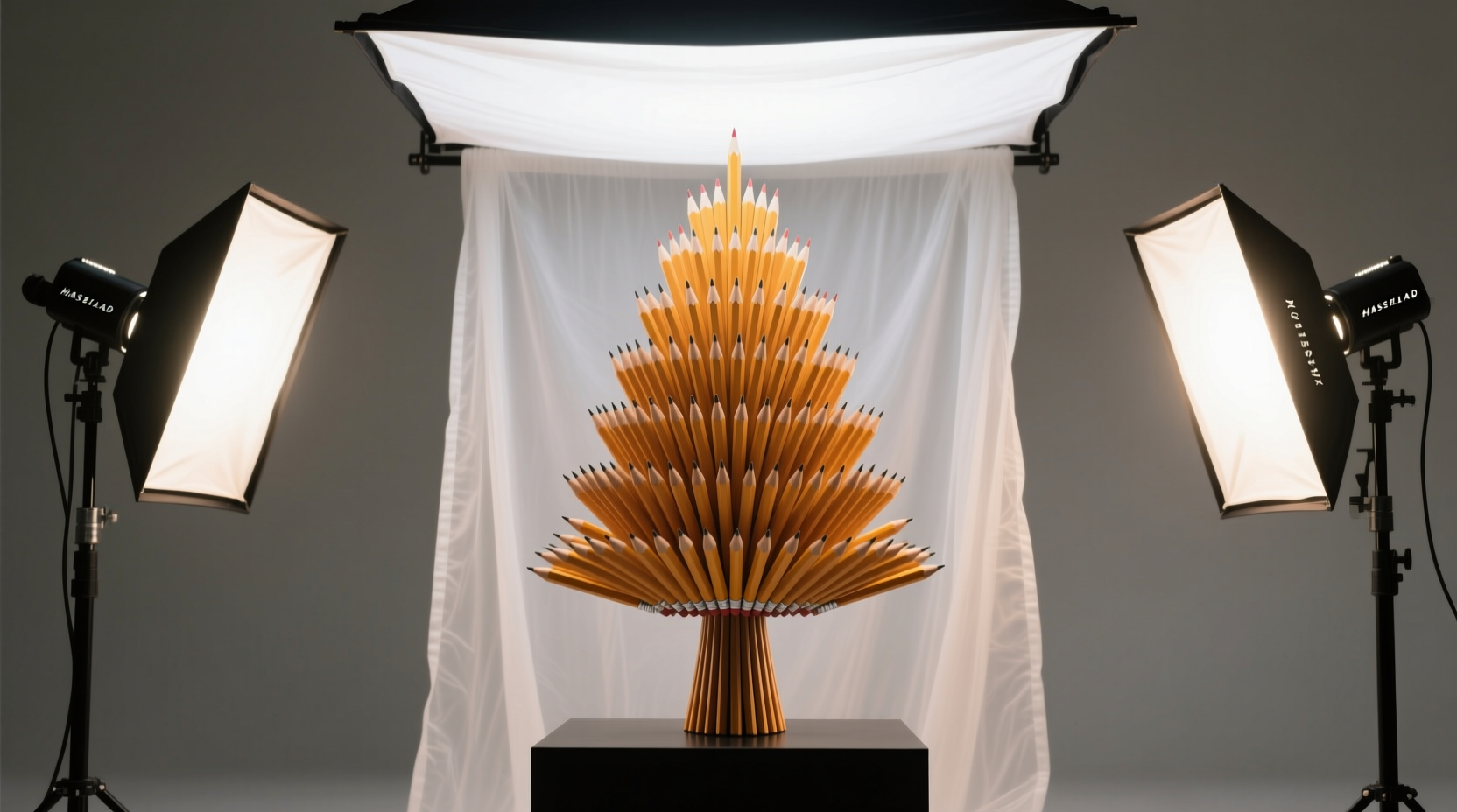 how to arrange lights on a pencil tree for even coverage