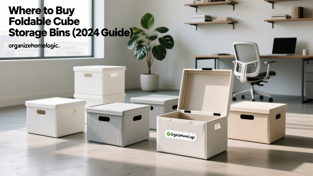 Where to Buy Foldable Cube Storage Bins (2024 Guide)