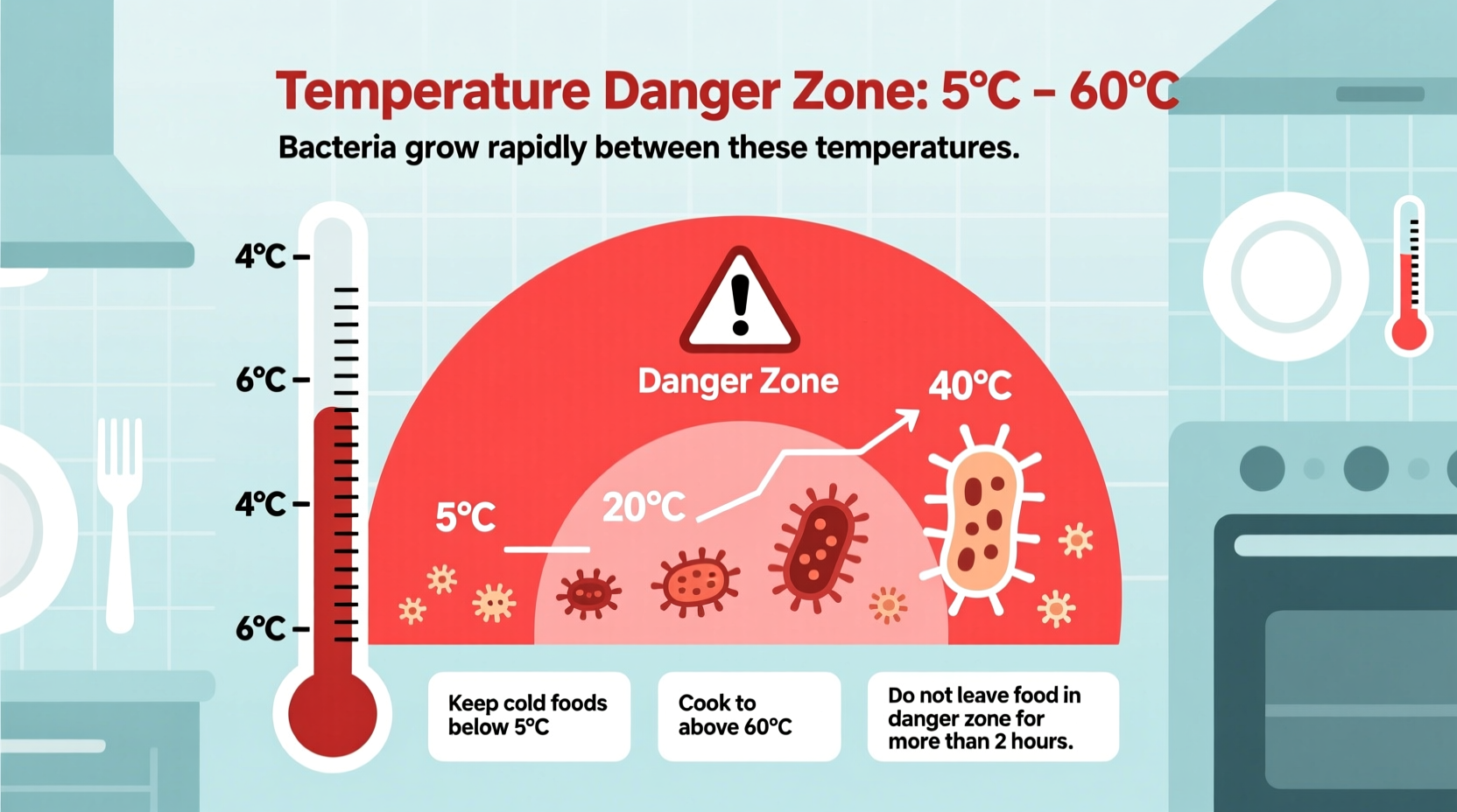 what is the temperature danger zone of food