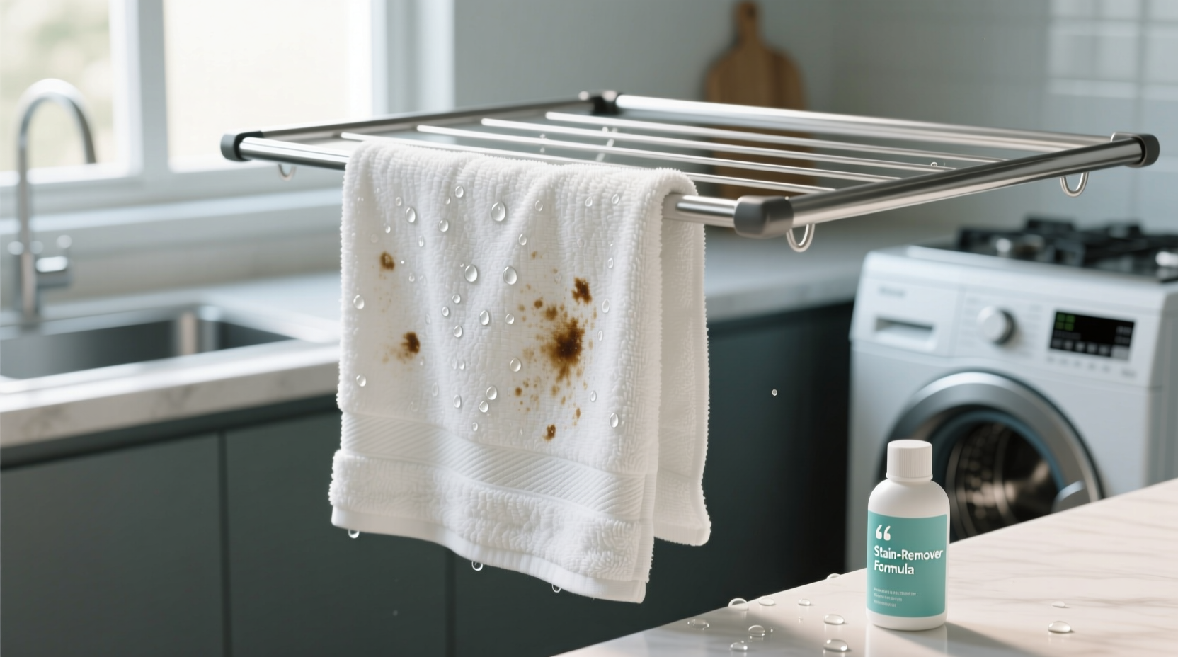 air fryer basket stains on towels fix without ruining absorbency