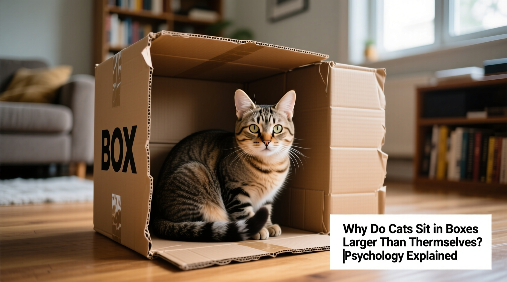 why does my cat sit in boxes larger than themselves the psychology explained