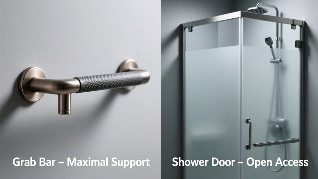 Grab Bar vs Shower Door: Safety vs Access Trade-Offs