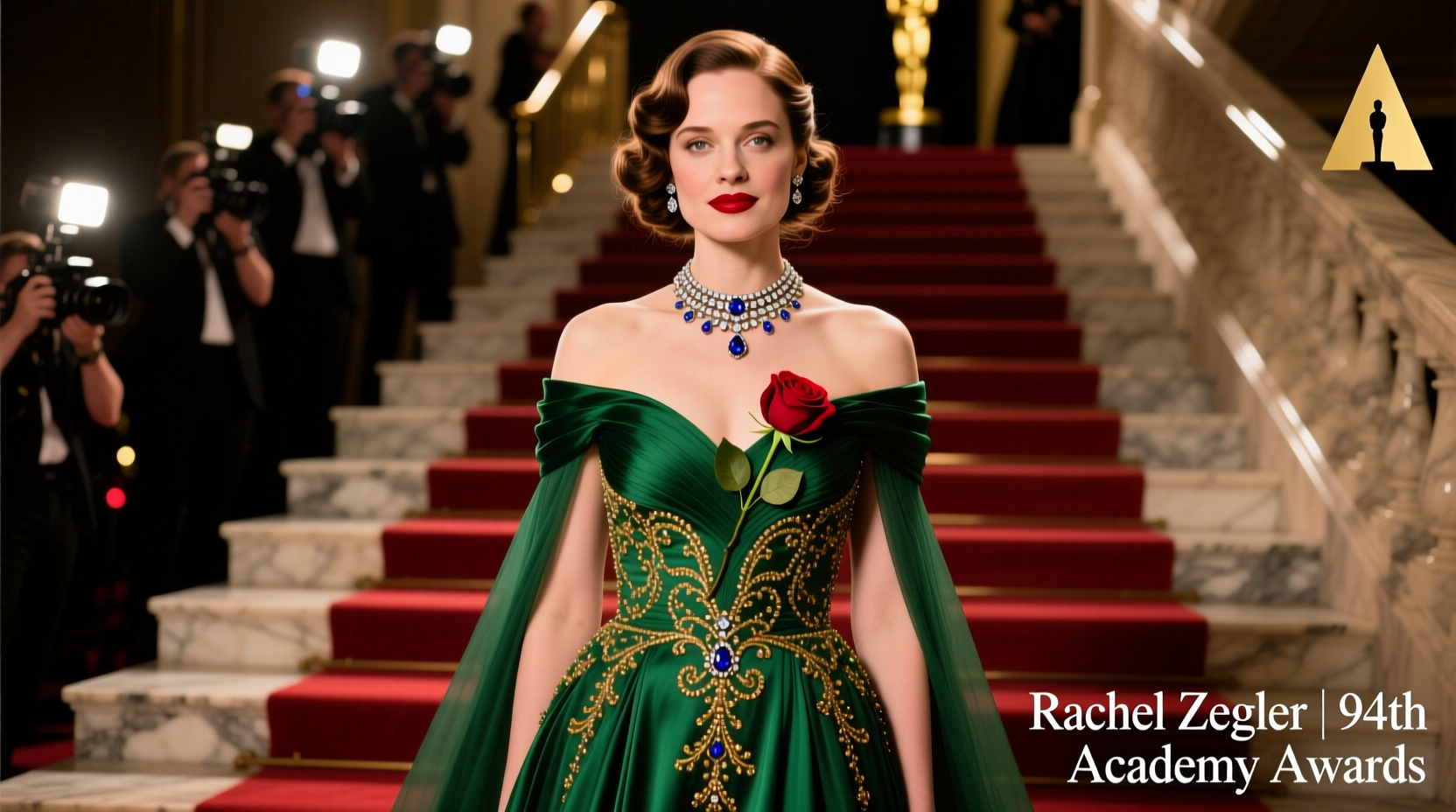 rachel zegler at the 94th annual academy awards