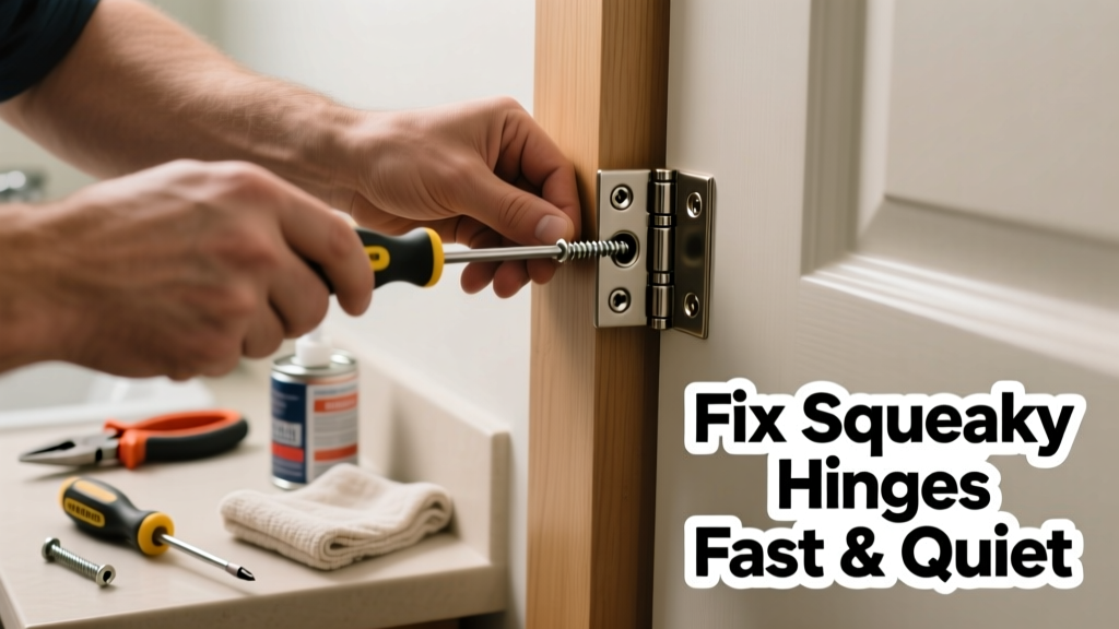 Fix Squeaky Bathroom Door Hinges Fast and Quiet