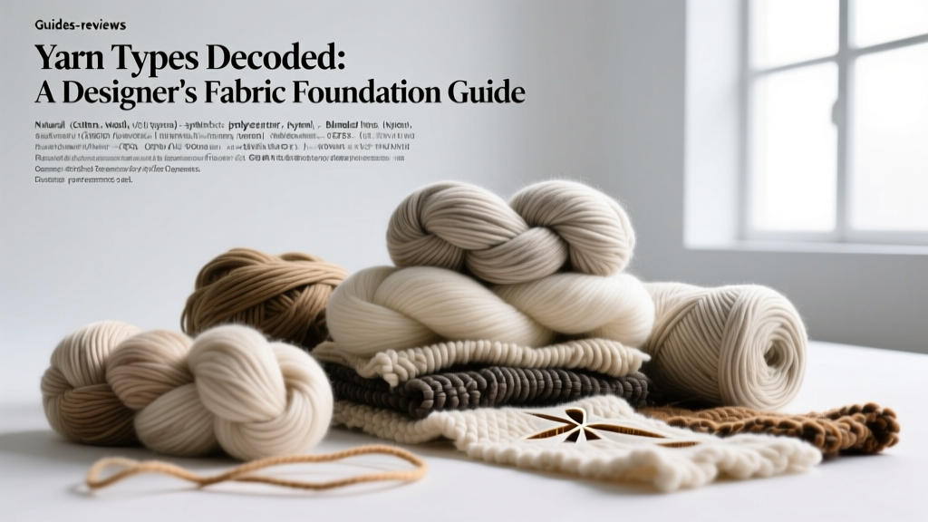 Yarn Types Decoded: A Designer’s Fabric Foundation Guide