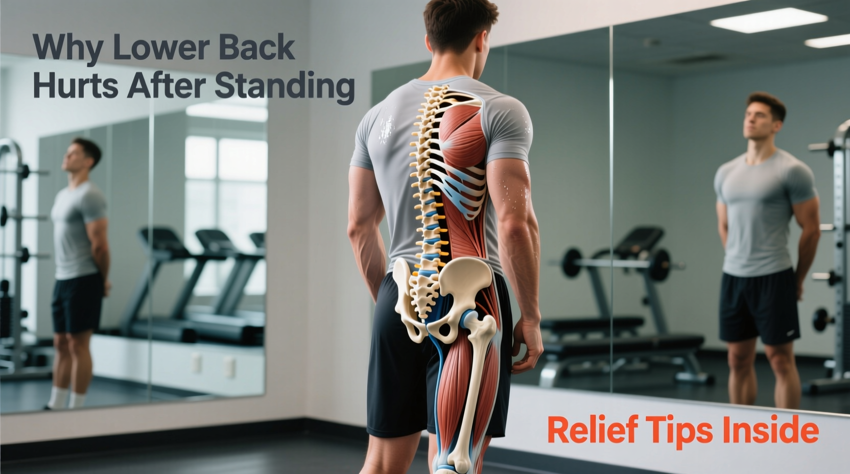 why does my lower back ache after standing and how to relieve it