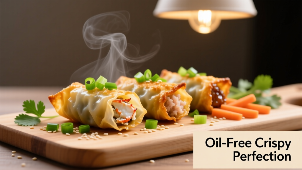 Crab Rangoon Egg Rolls in Air Fryer: Crispy, Oil-Free Success