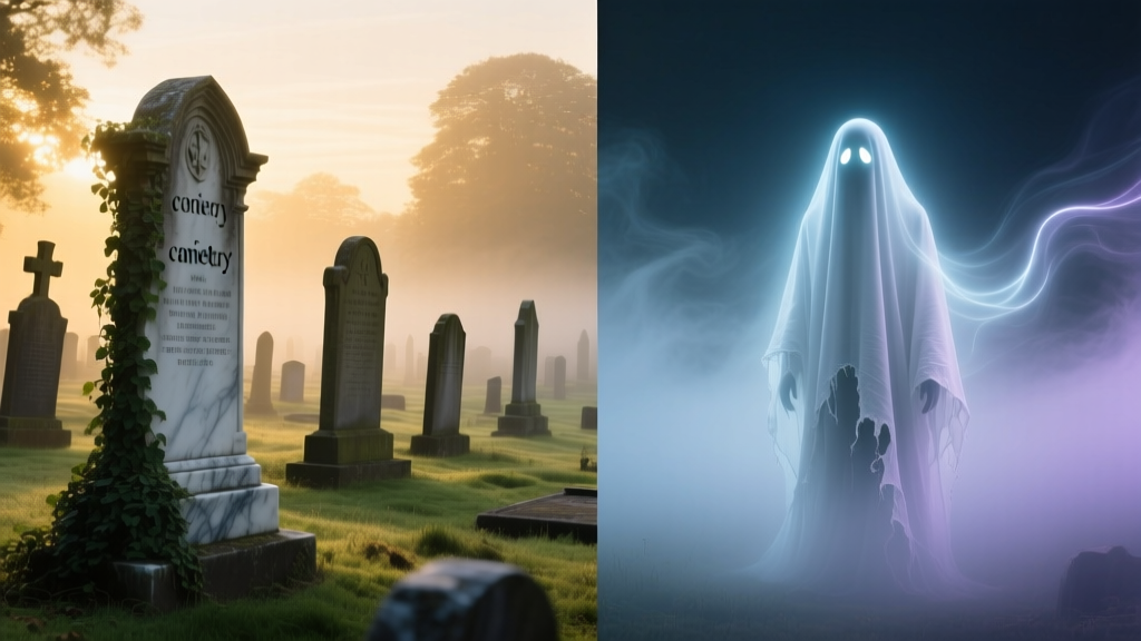 Cemetery vs Ghost: Dream Symbol Comparison