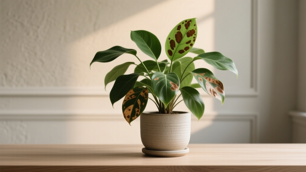 Brown Spot on Indoor Plants Not Growing: Fix Both