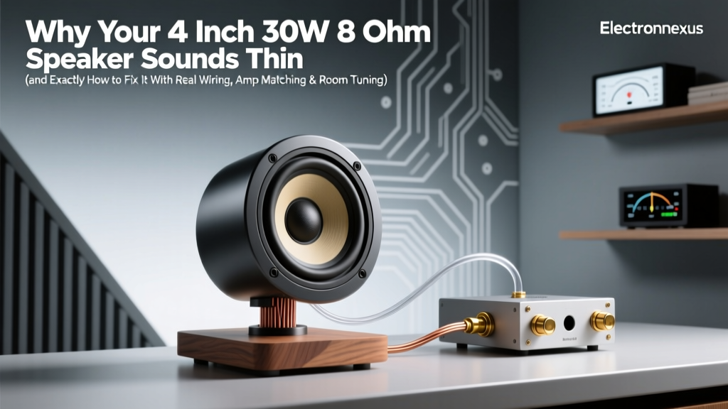 Why Your 4 Inch 30W 8 Ohm Speaker Sounds Thin (and Exactly How to Fix It With Real Wiring, Amp Matching & Room Tuning)