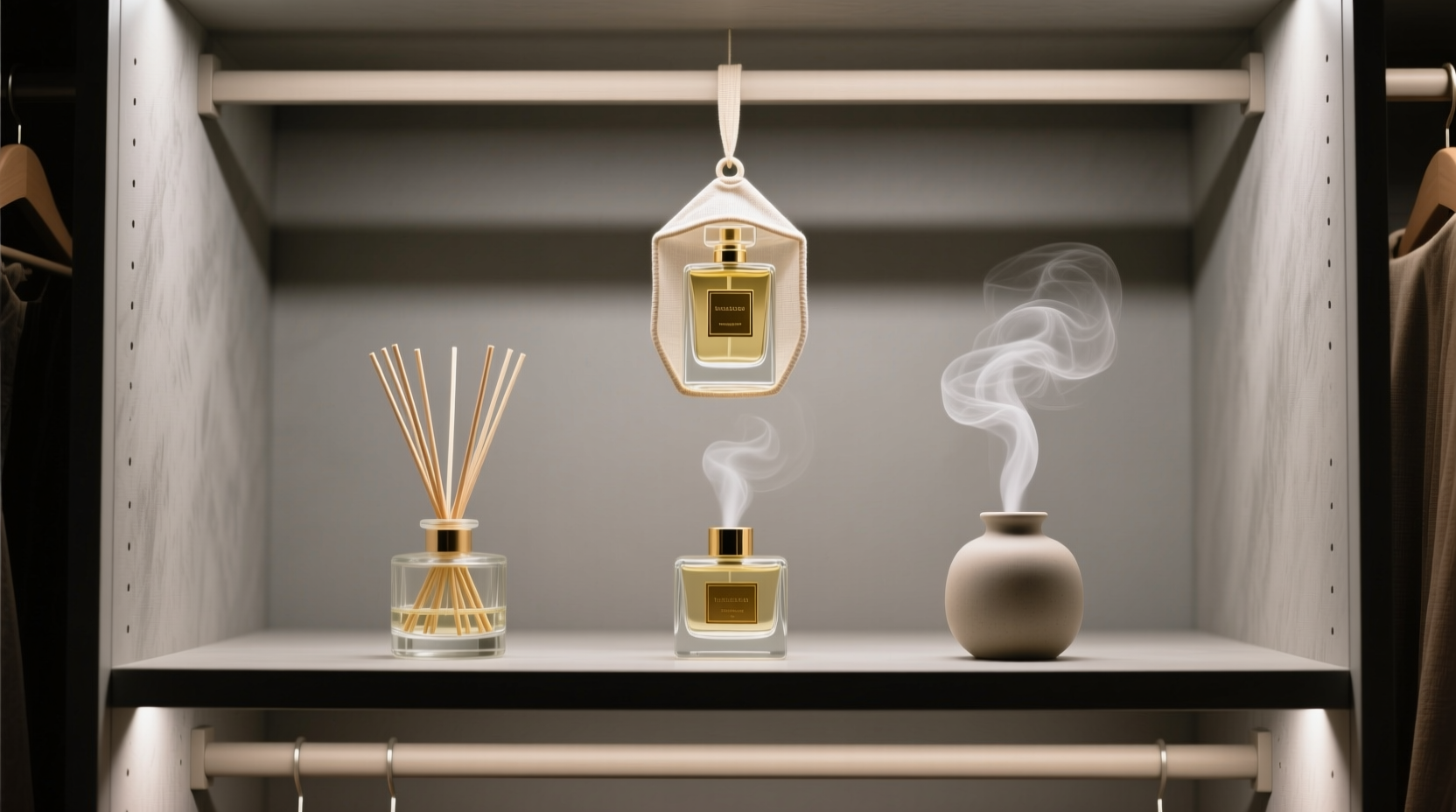 closet organization tips scent diffuser safety for perfume collections