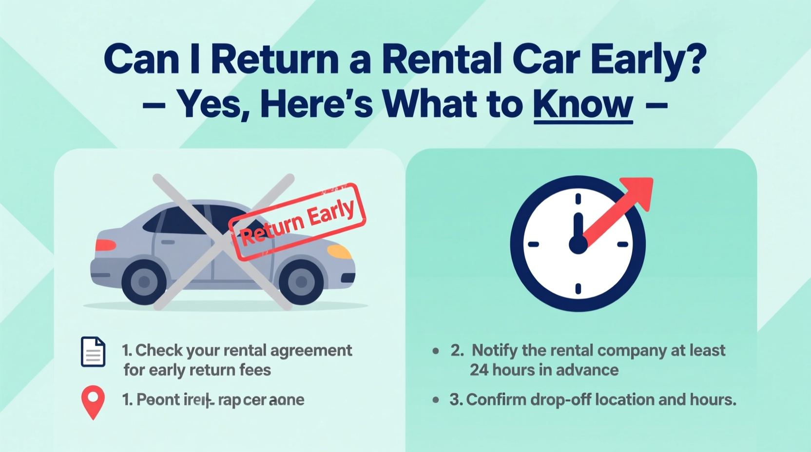can i return rental car early