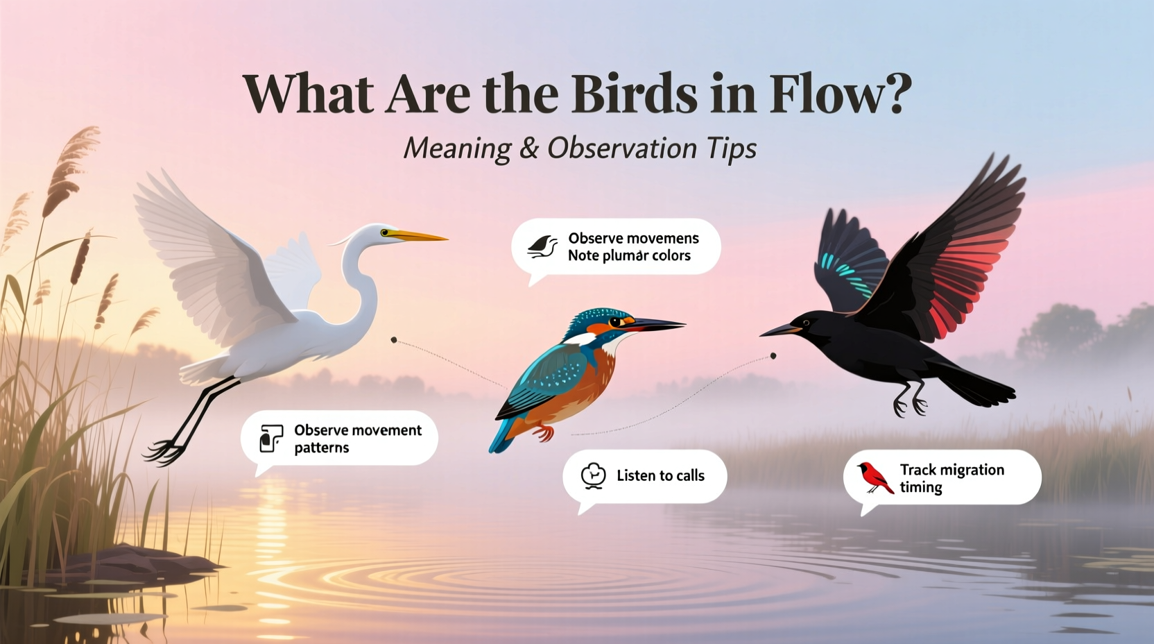 what are the birds in flow
