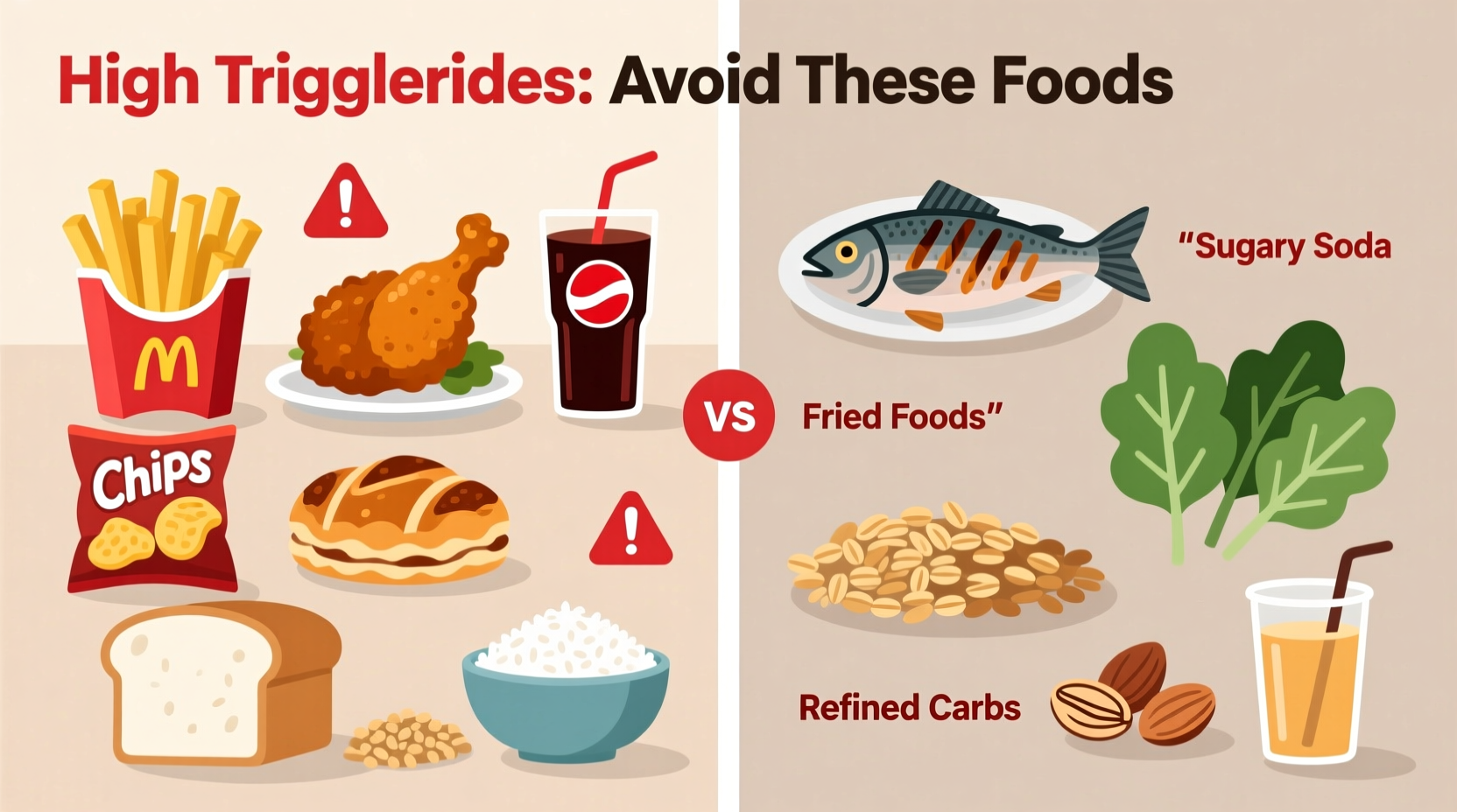 what foods cause high triglycerides
