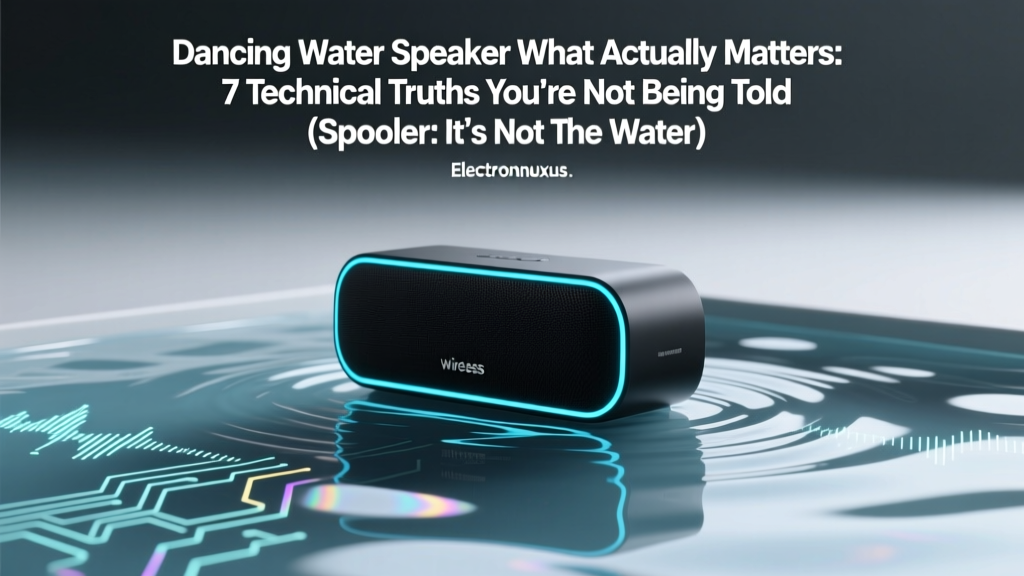 Dancing Water Speaker What Actually Matters: 7 Technical Truths You’re Not Being Told (Spoiler: It’s Not the Water)