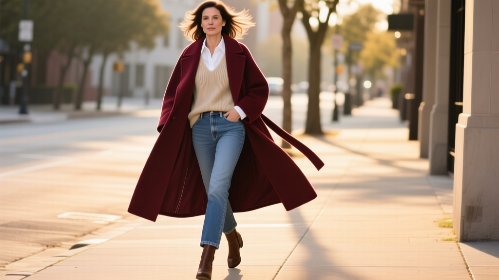 How to Layer a Long Coat With Casual Wear