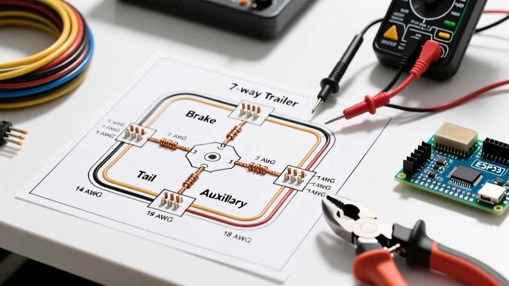7-Way Trailer Electric Wiring Diagram & Pinout Guide