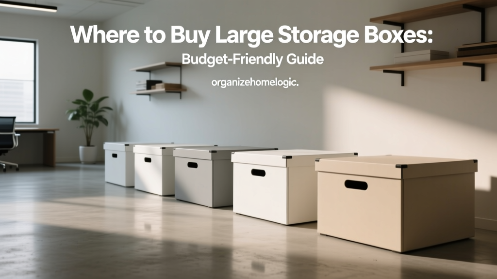 Where to Buy Large Storage Boxes: Budget-Friendly Guide