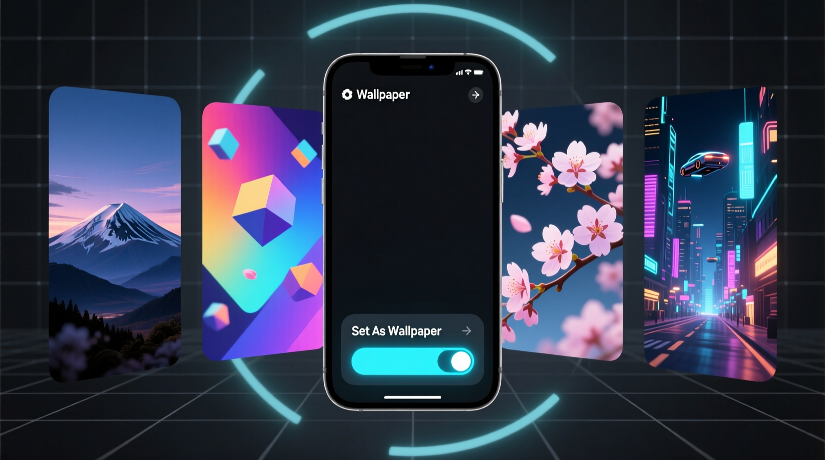 easily set multiple images as rotating wallpapers in wi