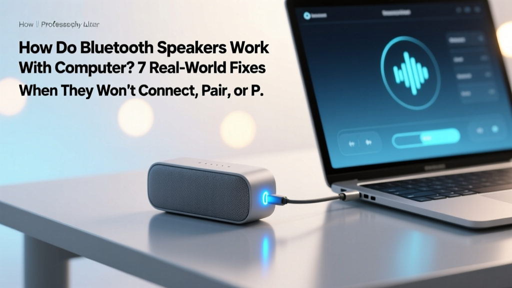 Bluetooth Speakers on Computer: Fixes & Optimization (2026)
