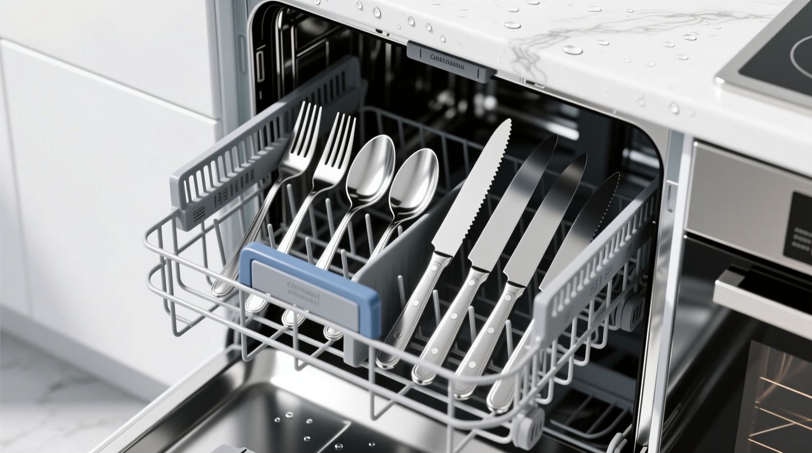 should you put silverware in dishwasher basket or rack