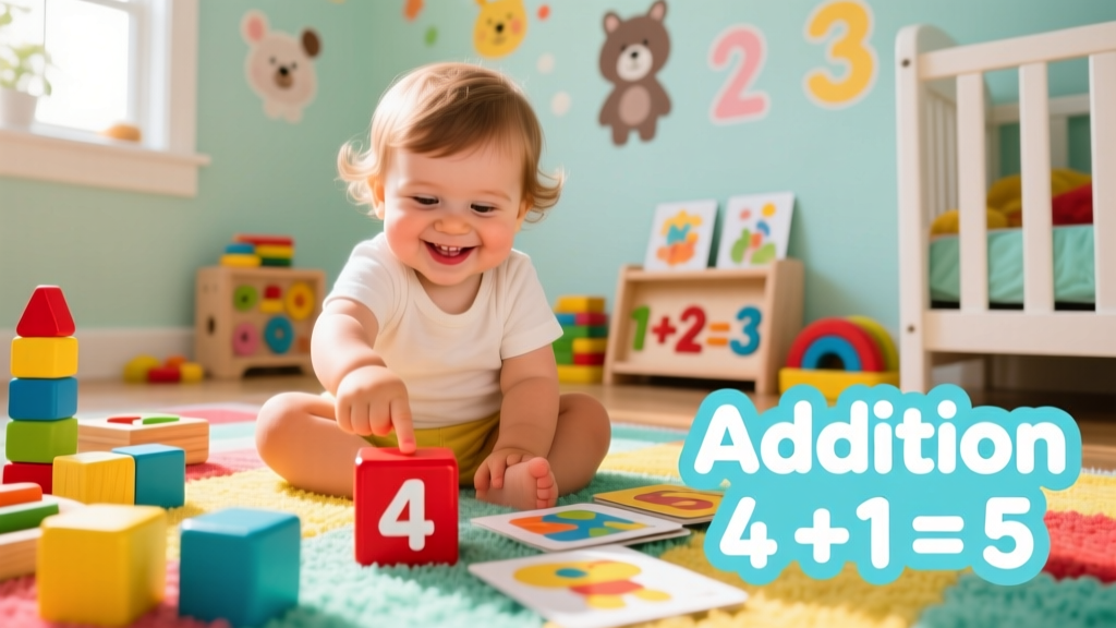 Building Strong Foundations: Teaching Addition of Four Single-Digit Numbers to Toddlers and Preschoolers