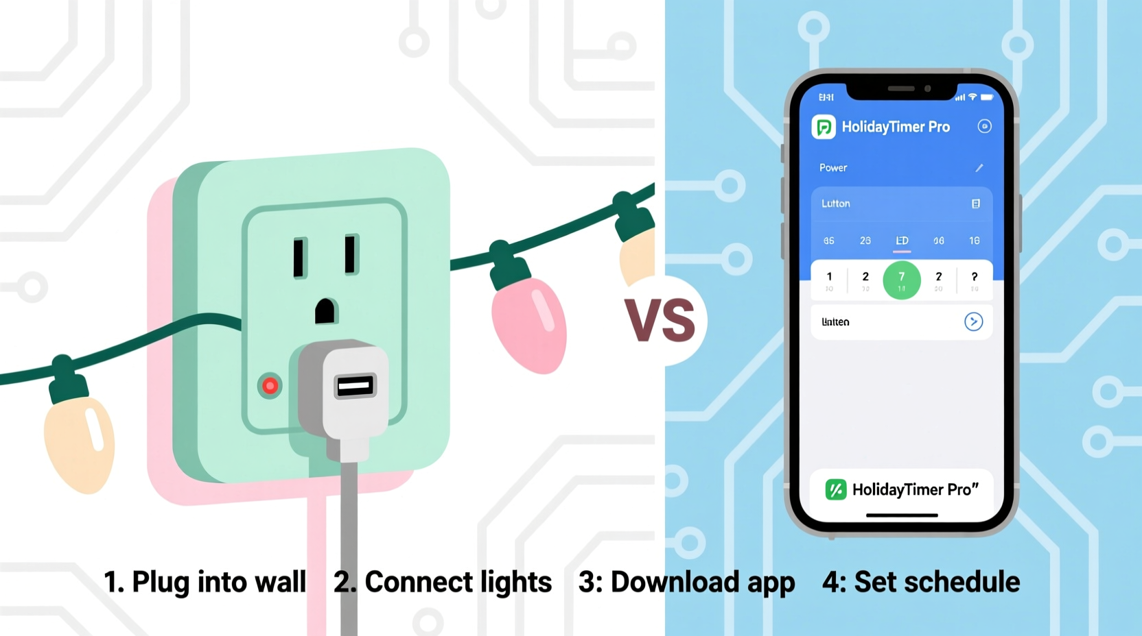 how to make your own christmas light timer with a cheap outlet plug