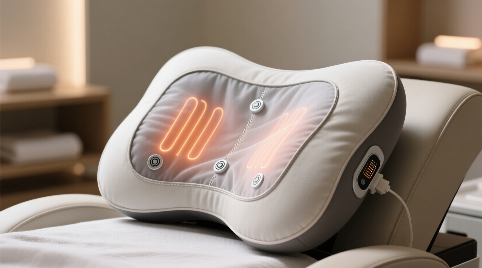 how to clean a heated massage pillow cover safely