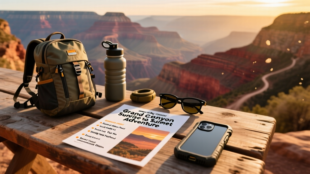 One Day in the Grand Canyon: A Realistic, Gear-Optimized Itinerary for First-Time Visitors