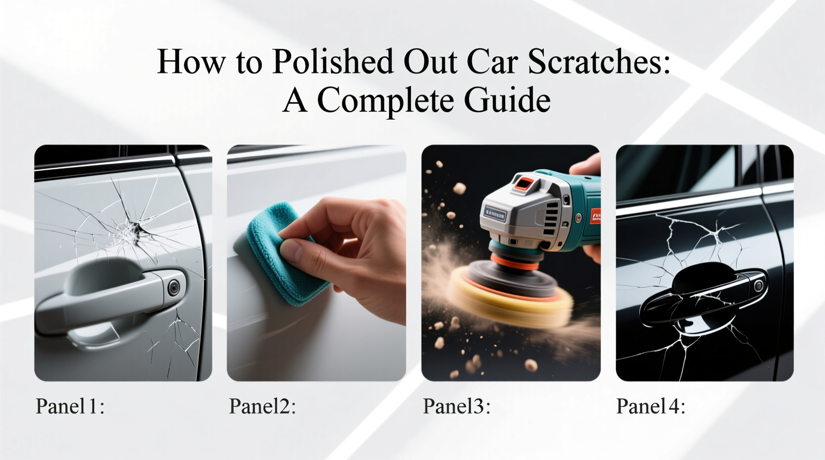 how to polish out car scratches