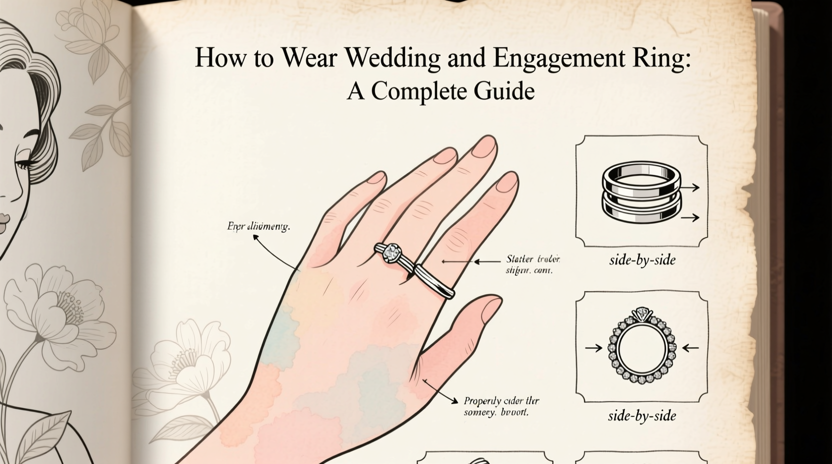 how to wear wedding and engagement ring