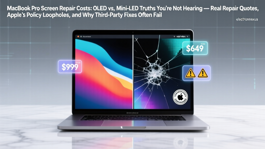 MacBook Pro Screen Repair Costs: OLED vs. Mini-LED Truths You’re Not Hearing — Real Repair Quotes, Apple’s Policy Loopholes, and Why Third-Party Fixes Often Fail