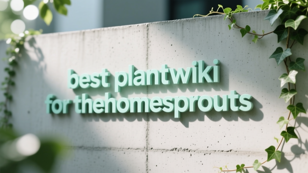 The Best PlantWiki for TheHomeSprouts: A Practical, Science-Backed Resource for Urban Gardeners