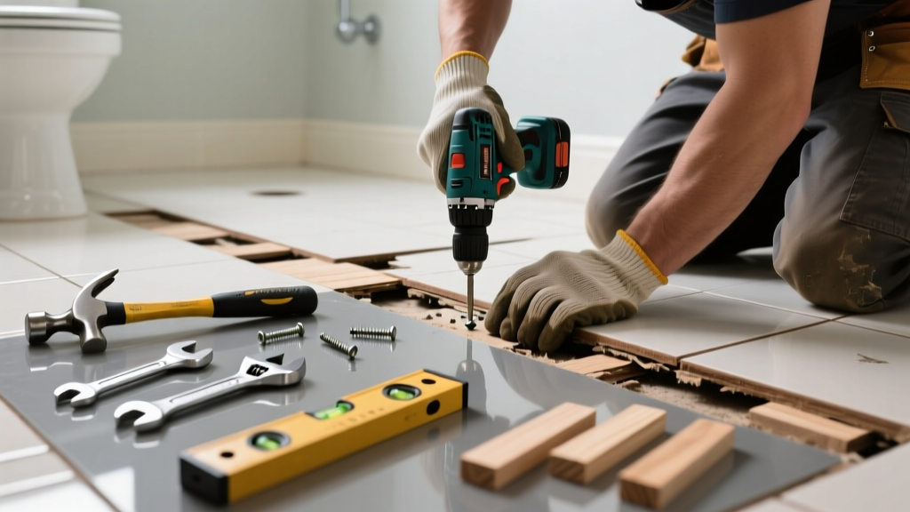 Fixing a Vibrating Floor in the Bathroom