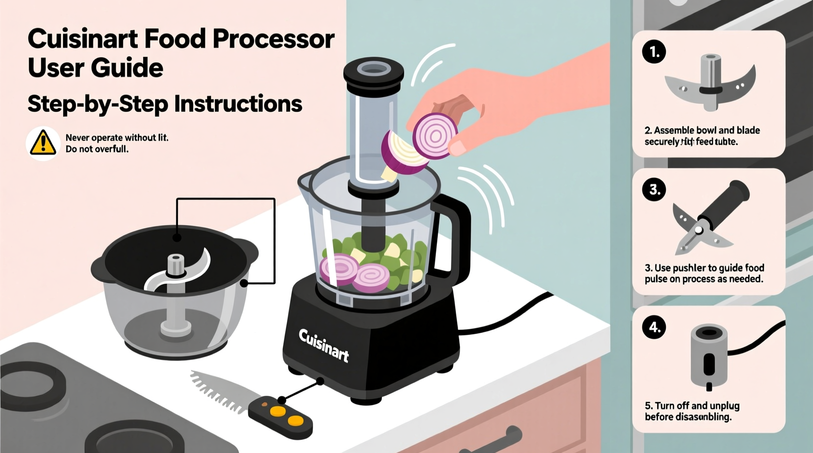 how to use cuisinart food processor