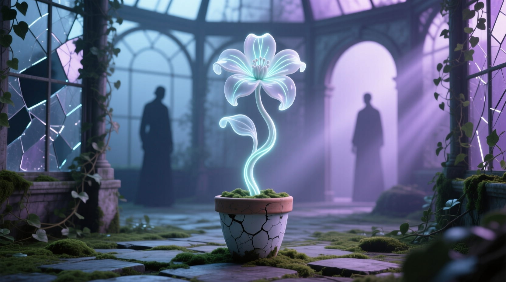 ghost flower pot