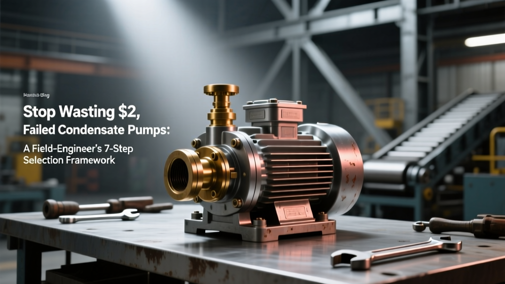 Cut Condensate Pump Failures by 91%: 7-Step Selection