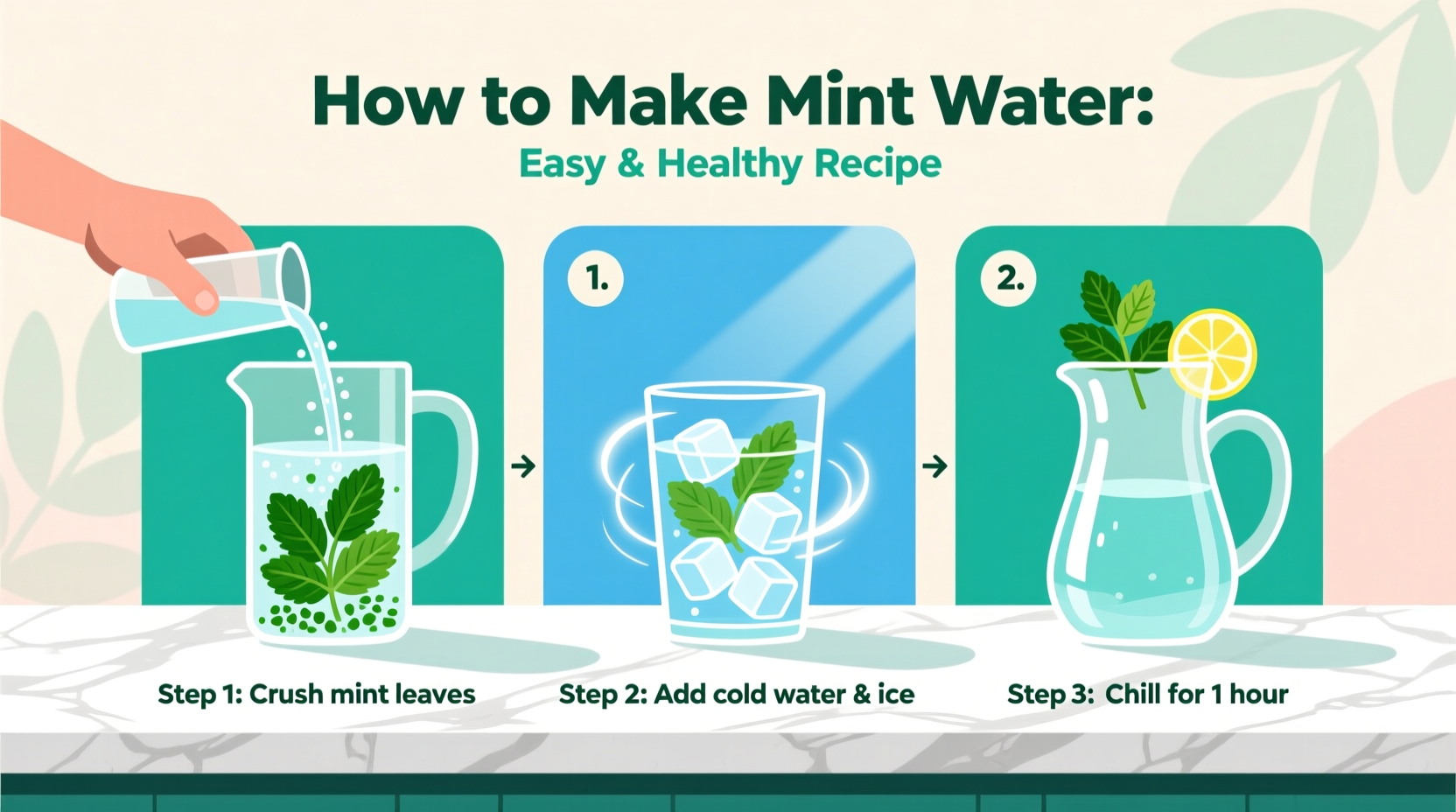 5 Mint Water Recipes for Weight Loss | TheHomeSprouts