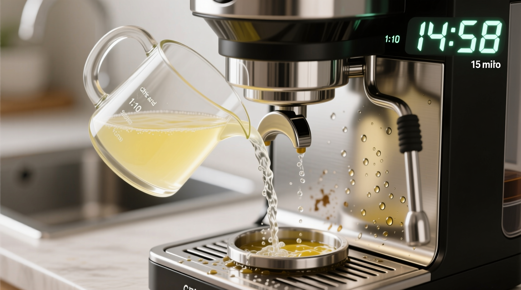 citric acid and aluminum coffee makers safe descaling