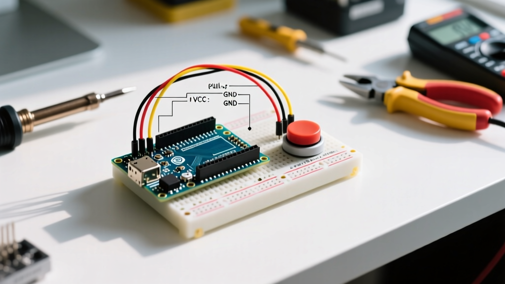 Arduino Push Button Wiring Guide: Internal Pull-Ups and Debounce