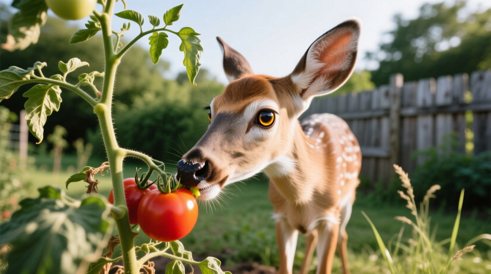 do deer eat tomato plants