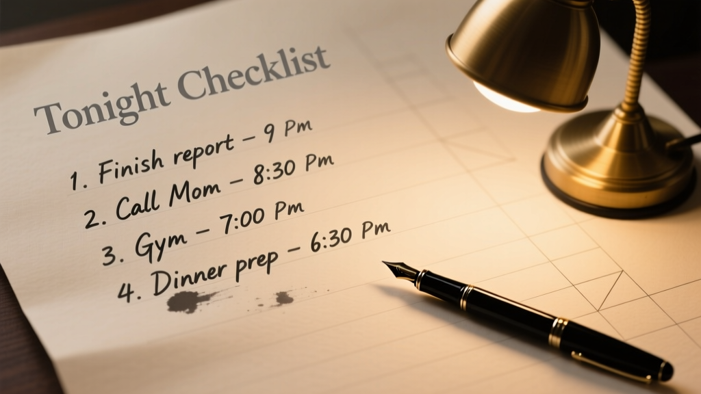The Tonight Checklist: A Practical, Evidence-Based Routine for Better Sleep and Productive Mornings