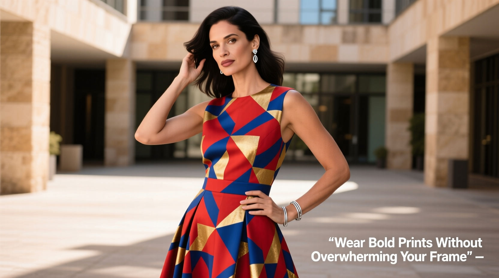 how to wear bold prints without overwhelming your frame