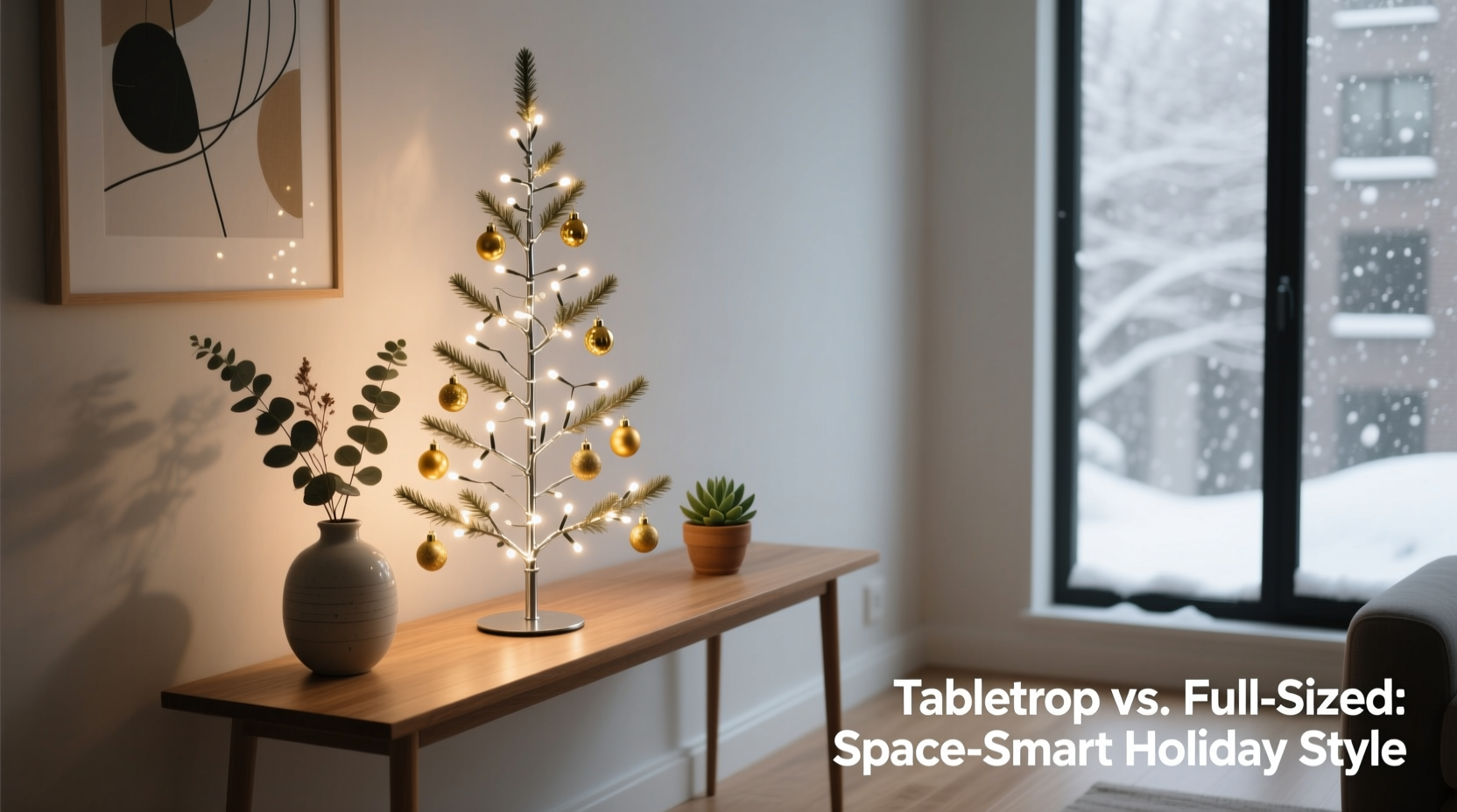 is a tabletop christmas tree better for small spaces than full sized ones